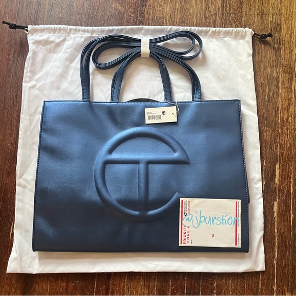Telfar Handbags - TELFAR- Large Cobalt Shopping Bag